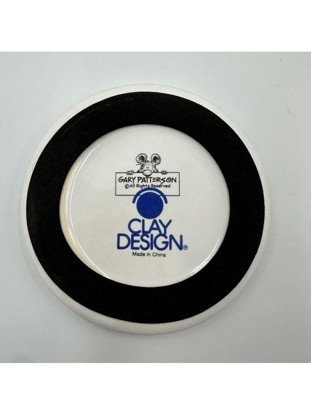 Clay Design Ceramic Coasters Gary Patterson Dog Lovers Set of 4 Rubber Bottom - Picture 7 of 8